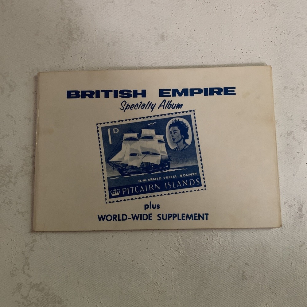 British Empire Specialty Album + World Wide Supplement Lots of Stamps 1970